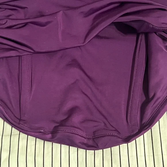NWT Express Purple Body Contour Strapless Top, Size M - Picture 5 of 6